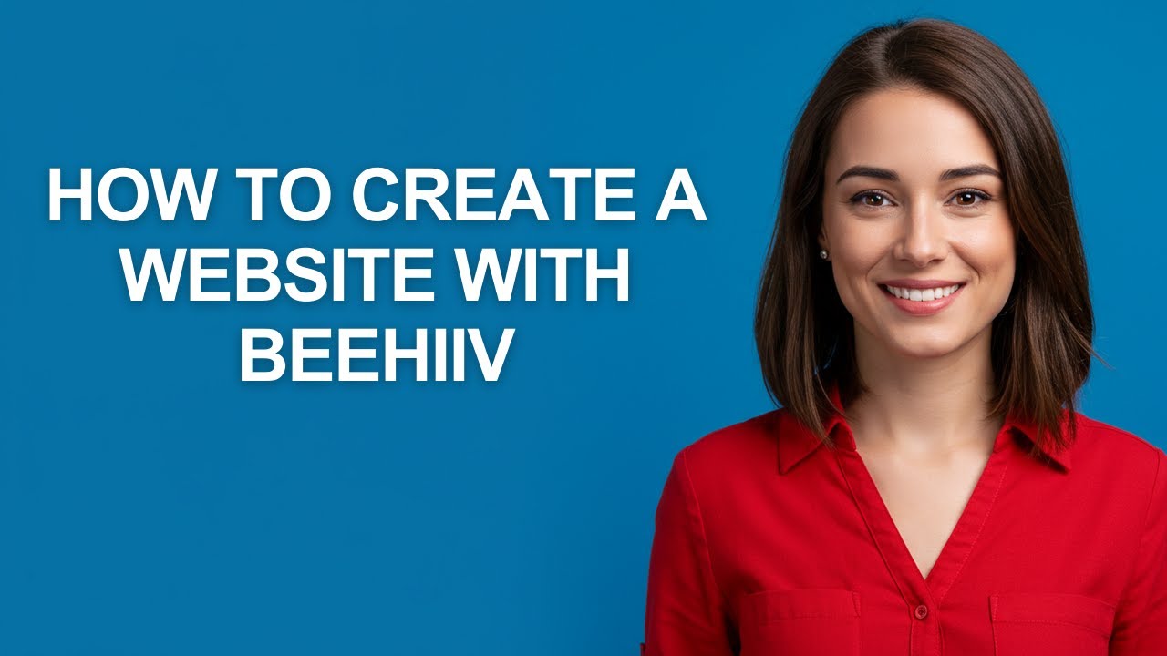 How to Create a Website with Beehiiv - AshleyHowTo