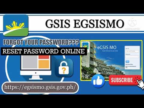 FORGOT PASSWORD IN GSIS | RESET IT ONLINE