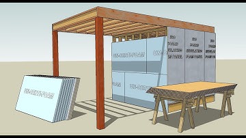 Drawing Lumber with SketchUp Series Part 6   How to Draw OSB and Styrofoam Panels