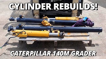 Hydraulic Cylinder Rebuilds | This CAT 140M Grader NEEDS Repair | Part 2