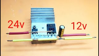 24v to 12v converter || New Electronics Project