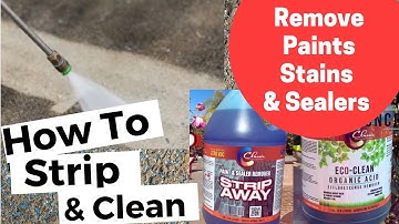 How To Remove Paint, Sealers, & Stains | Using Strip Away & Organic Eco Etch Cleaner