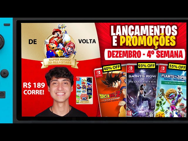 CORRE! Promoção Relâmpago de Nintendo Switch URGENTE para Garantir o Natal!  Melhor preço até 2024! 