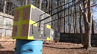 Timelapse and Chill Session 2 - Making a Cardboard Archery Target + Shooting My Finished Bow