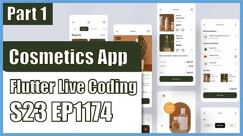 [Flutter] Flutter Live Coding EP1174 (Cosmetics App Part 1)
