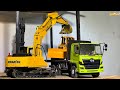 RC TRUK HINO 500 MOBILISASI DOZER CAT D5g RUSAK🔥DIANGKAT EXCAVATOR RC KOMATSU PC 200-10M0