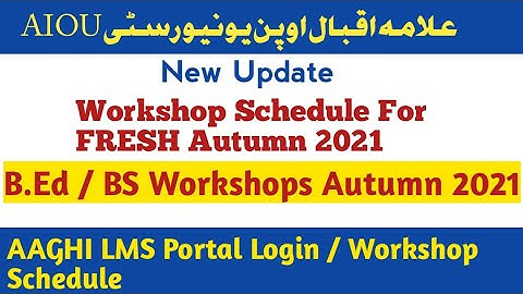Workshop Schedule Autumn 2021 | B.Ed Workshop Autumn 2021 | Intellectual Amna