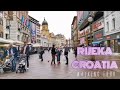 (4K) Rijeka Downtown Croatia walking tour