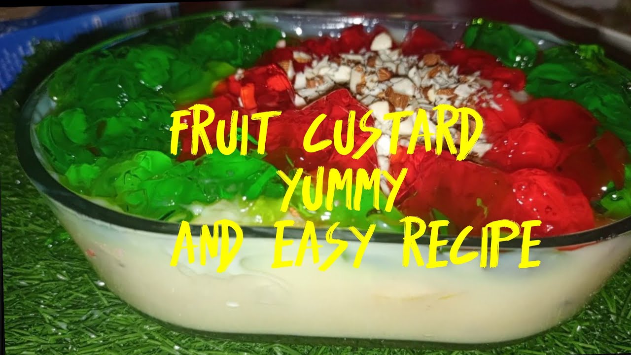 Fruit Custard recipe fruit custard banane ki recipe by S.R cooking tv