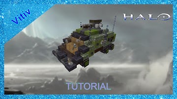 Halo XRP12 Combat Support Vehicle (CSV) Gremlin in Minecraft - 1:1 Scale - Tutorial