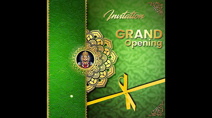 Grand Opening Invitation Card Template for free