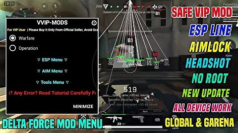 DELTA FORCE MOD MENU|| HACK CHEAT DELTA FORCE MOBILE AIMBOT SCRIFT LUA FILE | DFM GLOBAL MOD 2025