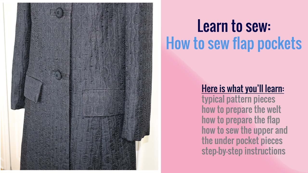 How to sew flap pockets 