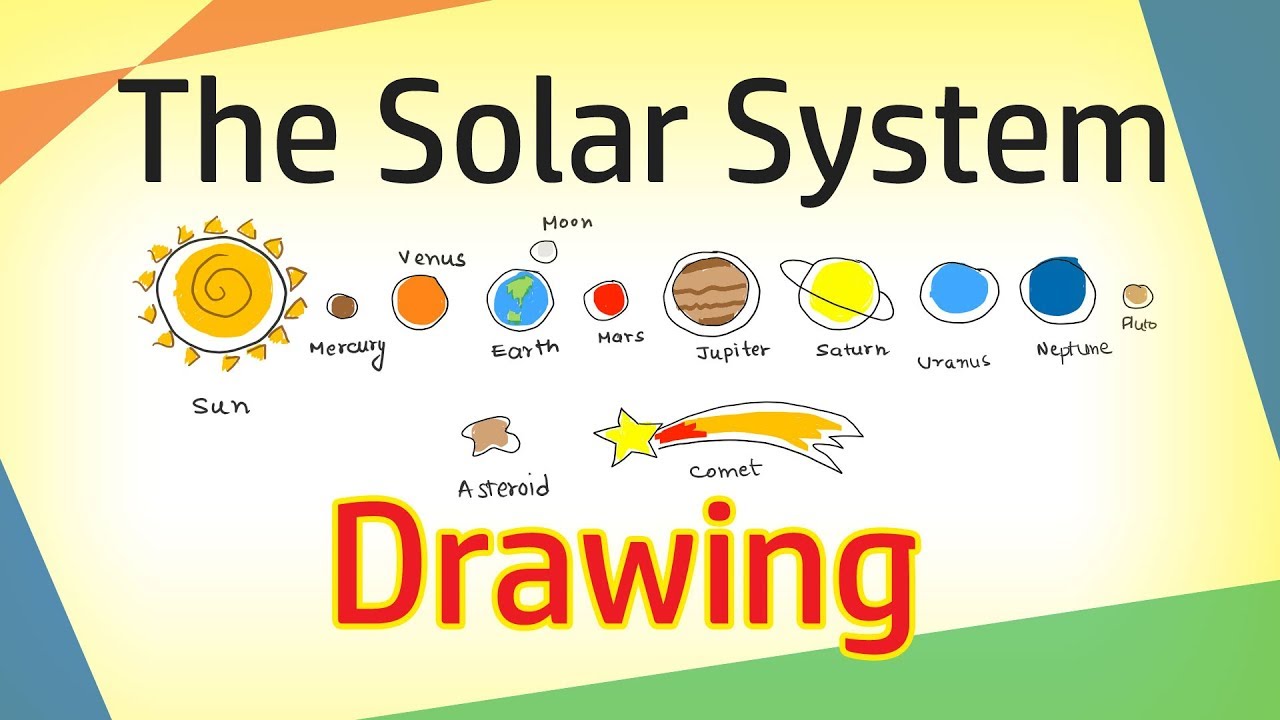 The Solar System Drawing For Kids