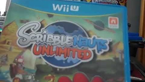 Scribblenauts Unlimited Unboxing (Wii U)