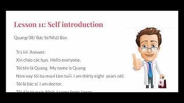 A1 Learn  Lesson 11  Self introduction in Vietnamese |Learn Vietnamese for beginners