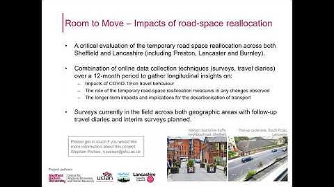 Impacts of Road-Space Reallocation - Dr Stephen Parkes, Sheffield Hallam University