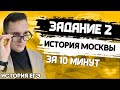 ЕГЭ История 2021 | Задание № 2 | Краткая история Москвы | Вся теория за 10 мин