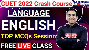 CUET 2022 English Language Test | Top 30 MCQs - Mock Test