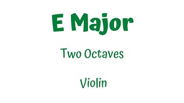 E Major scale (two octaves) TUTORIAL for Violin (PLAY ALONG) - 1st + 4th position fingering