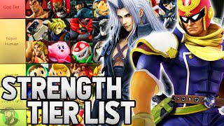Smash Bros Ultimate Full Roster *STRENGTH* Tier List! | Super Smash Bros Ultimate