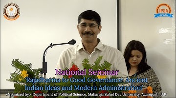 Prof. Raj Sharan Shahi, Dean,School of Education,BBAU,Lucknow in National Seminar, Political Science