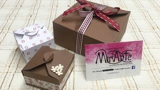 DIY tutorial scatola quadrata scrap Bijoux con Envelope Punch Board