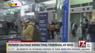 Major delays expected as RDU Airport faces power outages