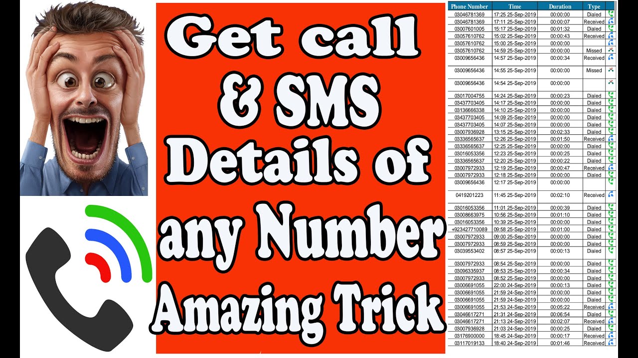 || Call details of any number now possible | Get call log history & SMS ...