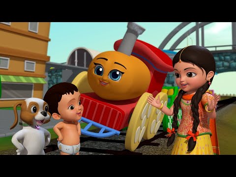 Chuk Chuk Rail Gari - Train Cartoon | Bengali Rhymes for Children |  Infobells - YouTube