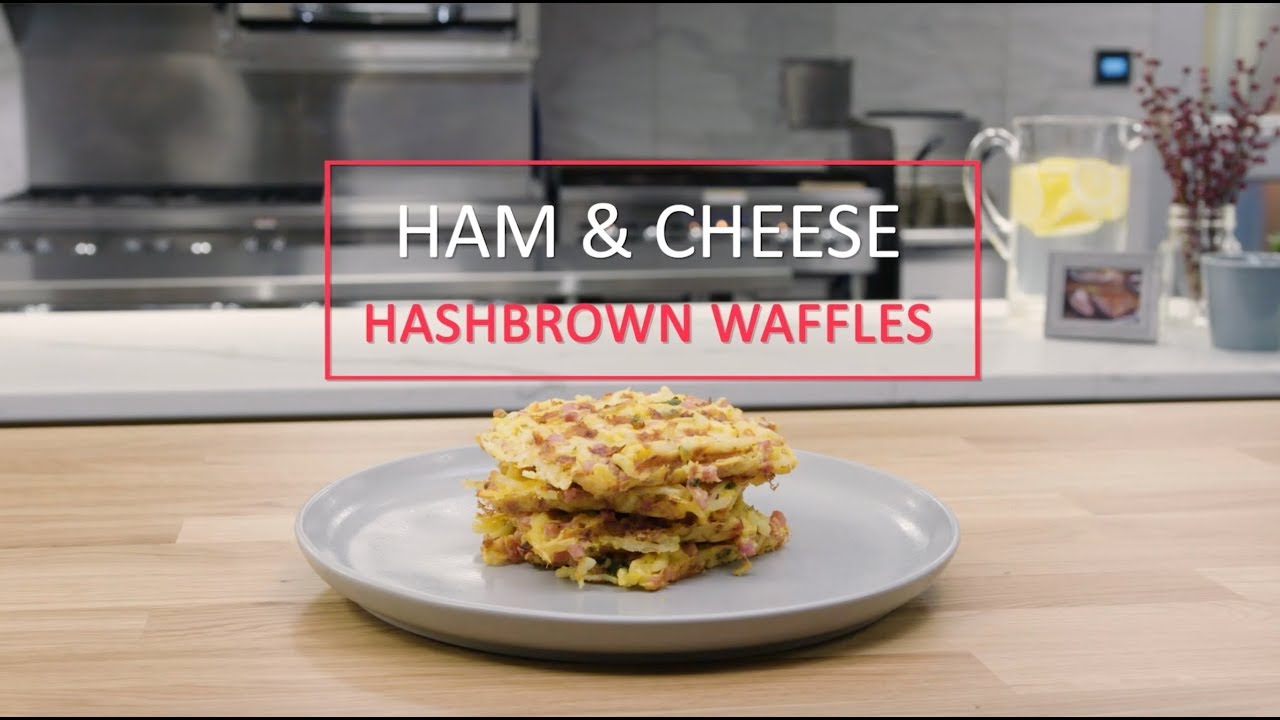 Ham Cheese Hashbrown Waffles Sugardale