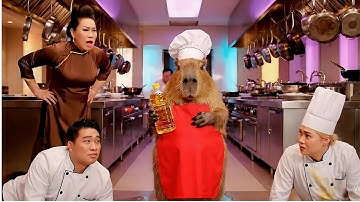 Đầu bếp Capy ngày đầu đi làm và cái kết #capybara