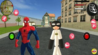 Süper Kahraman Yarasa Çöp Adam#3 - Bat Stickman Rope Hero Gangstar City New Update- Android Gameplay screenshot 5