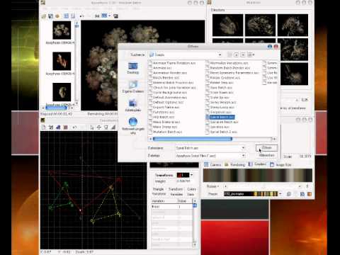 Apophysis 2/4 Optionen und Scripte - YouTube