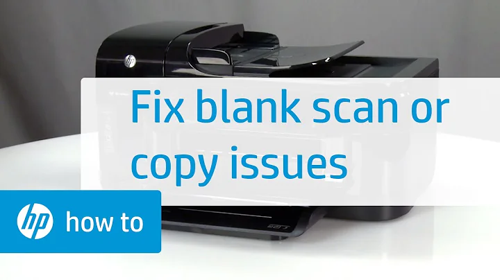 Resolving Issues That Cause Blank Scans or Copies | HP Printers | @HPSupport