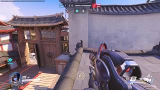 Overwatch - 63-8 Widowmaker on Hanamura competitive (44 final blows)