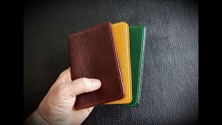 Кожаная обложка на паспорт. Обзор / Leather passport cover. Review.