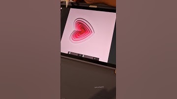 Paper Cut Heart Effect in Procreate | Aesthetic Digital Art #shorts #procreateart #papercuteffect