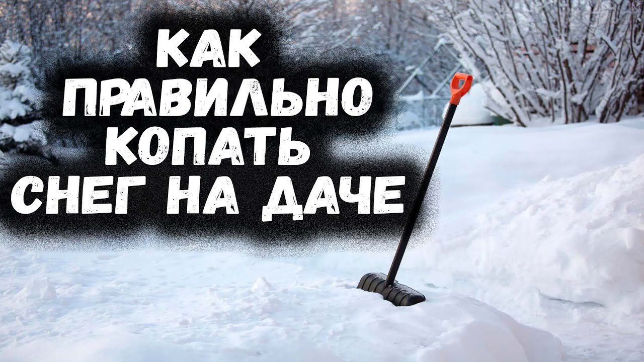 ✅Убрать снег на участке? Легко! Базовые советы по уборке снега