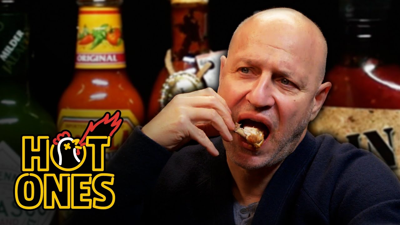 Tom Colicchio Goes Full Top Chef on Some Spicy Wings | Hot Ones | First We Feast