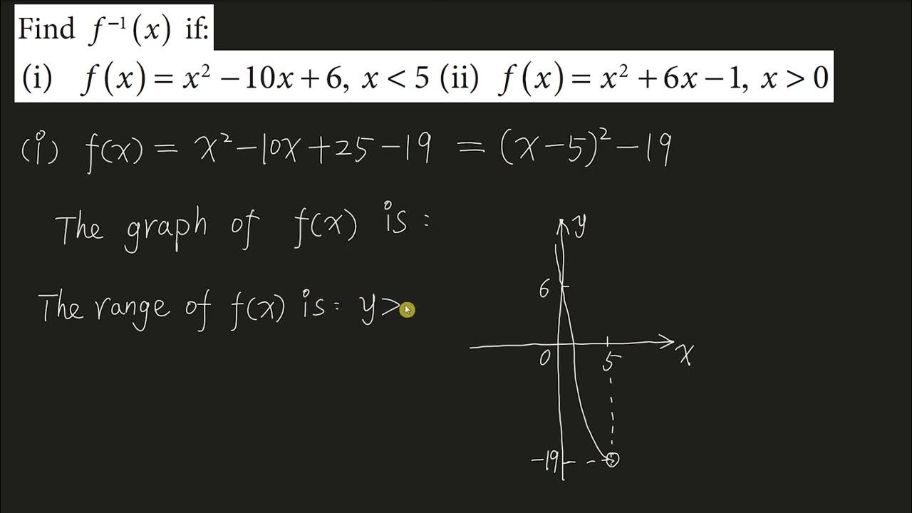 find-f-x-if-i-f-x-x-2-10x-6-x-5-ii-f-x-x2-6x-1-x