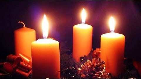 Lighting the advent candle & short reflection 