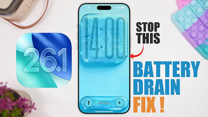 iOS 26.1 - How To FIX Battery DRAIN on iPhone !