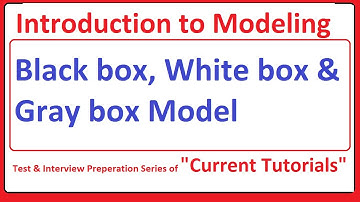 Black box Model |  White box Model | Gray box Model | Mathematical Modeling