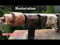 Restoration /Rust  MITSUBISHI Electric Drill VD-10A /Very Old  Drill Of Japan