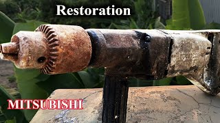 Restoration /Rust  MITSUBISHI Electric Drill VD-10A /Very Old  Drill Of Japan by EK Restoration 246,867 views 4 years ago 32 minutes