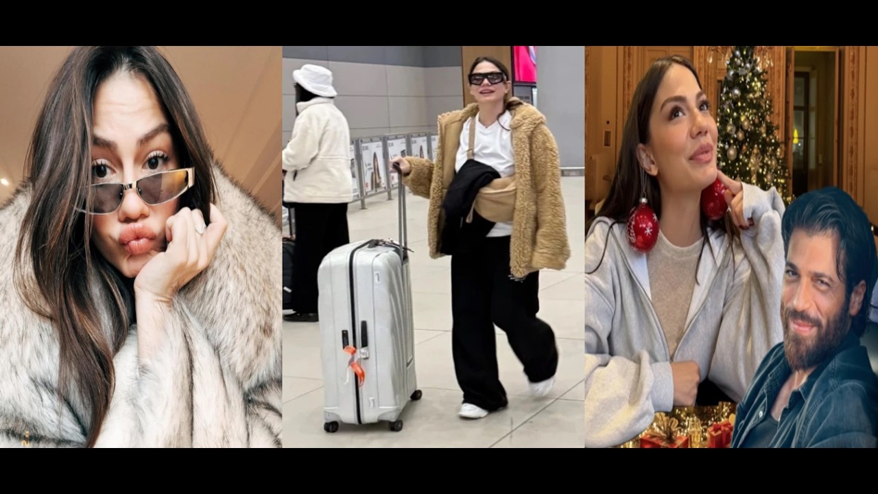 Демет Оздемир была замечена в аэропорту по пути в Италию на День святого Валентина.