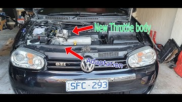 Throttle body placement on 1.8T MK4 Golf / Jetta. Throttle body adaptation process.