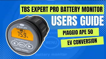 TBS Expert Pro Battery Monitor Users Guide | Piaggio Ape 50 EV Conversion