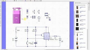 Circuit wizard tutorial 1a  - Monostable PCB